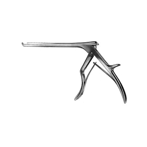 Ceramic Cut Rotating Kerrison Rongeur, Small Handle, 14.0 Mm Opening, 40 Degree Up, Black Ceramic Coat, 1.0 Mm Bite, 9" (22.9 Cm)